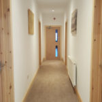 Access to rooms from hallway - Modern holiday accommodation in Helmsdale, Scotland